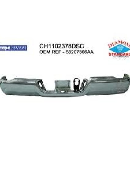 CH1102378DSC Rear Bumper Face Bar